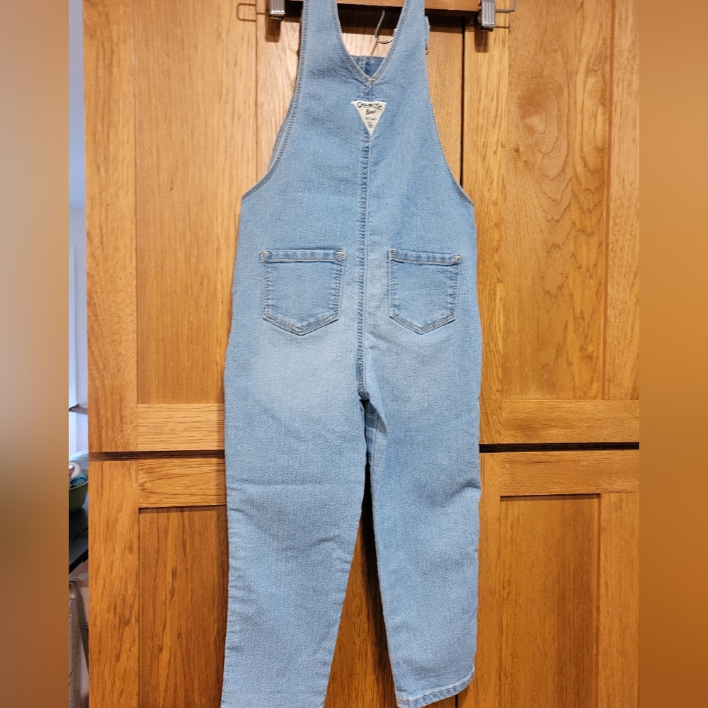 OshKosh Bgosh Vestbak Girls Light Overalls With Embroidered Flower Decor 4T - Picture 2 of 15